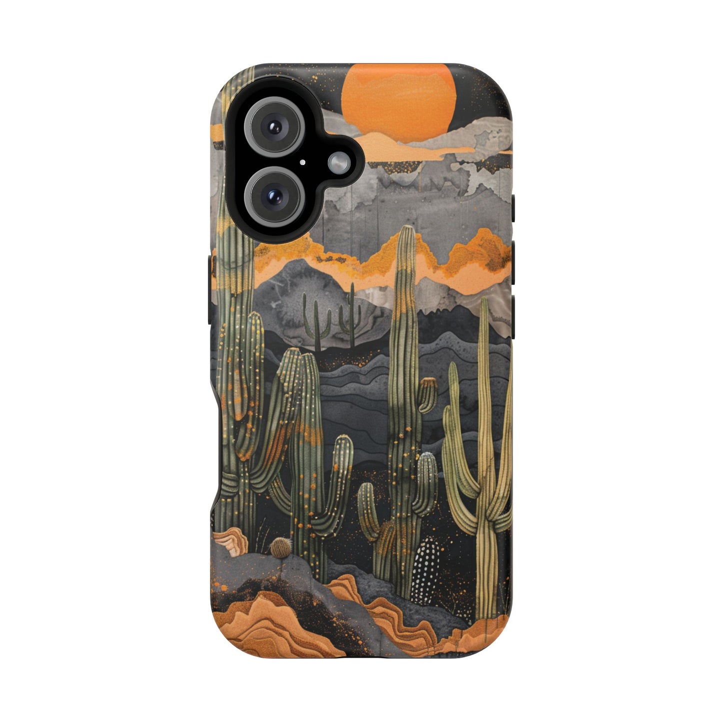 Desert Dusk Cacti iPhone Case