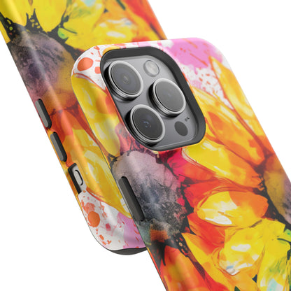 Bold Watercolor Sunflowers - MagSafe iPhone Series Case