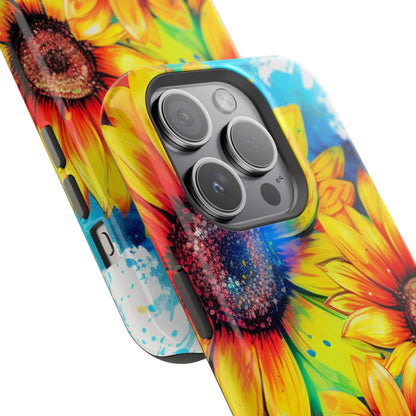 Vibrant Sunflower Splash - MagSafe iPhone Series Case