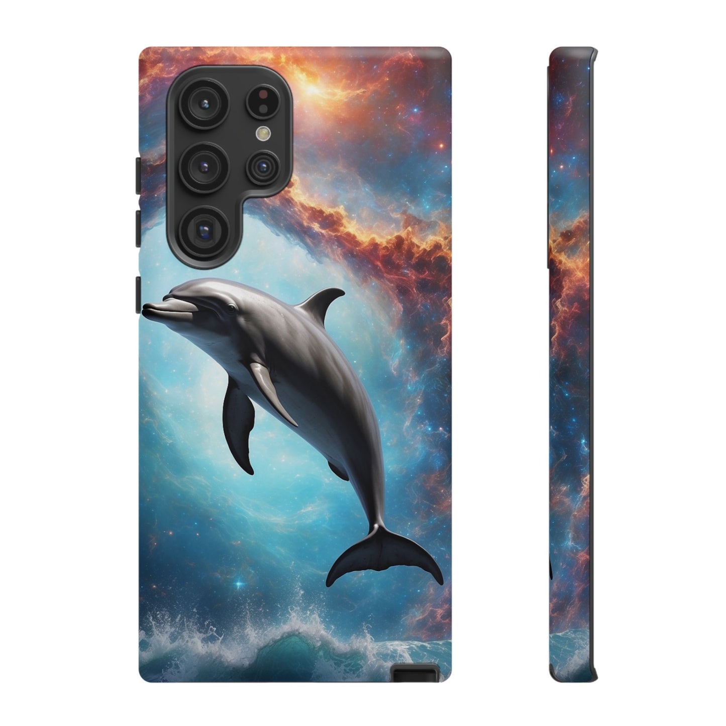 Cosmic Dolphin Space Vibes - Samsung Galaxy Case