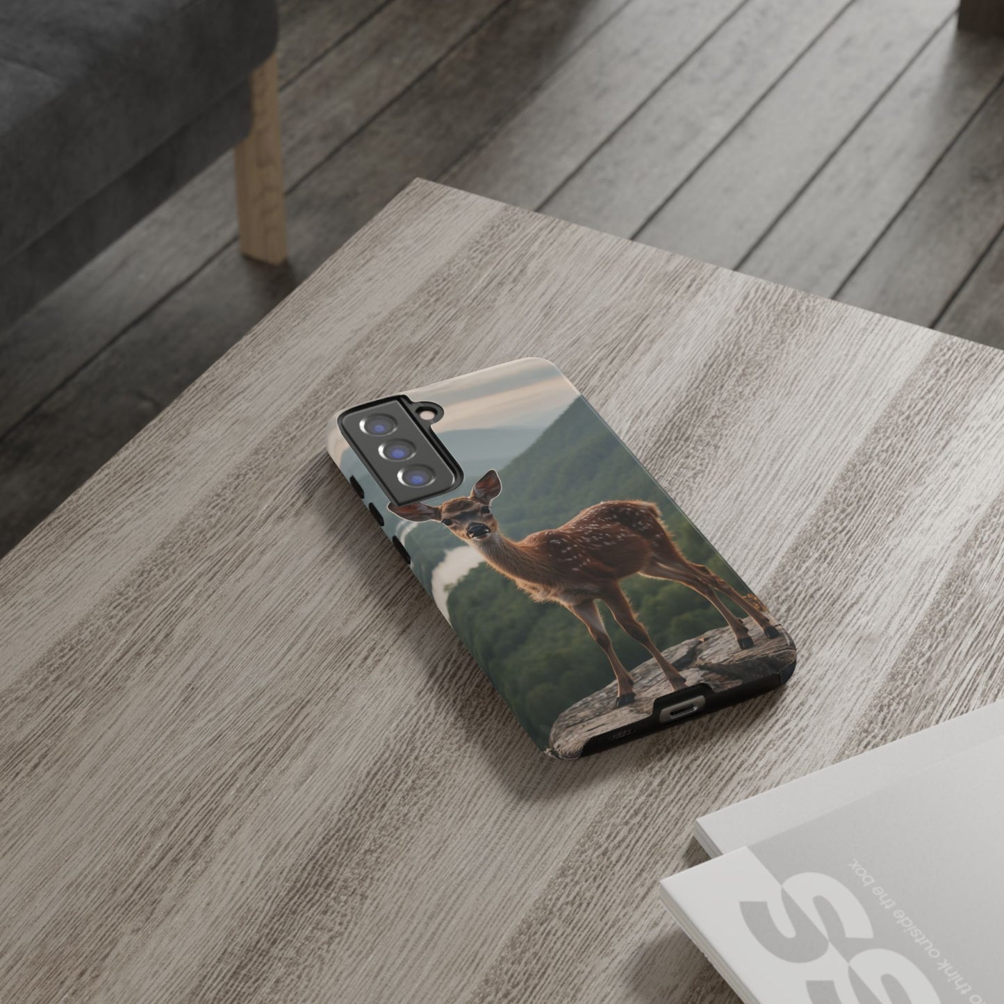 Majestic Fawn Overlooking Mountain Vista Samsung Galaxy Case