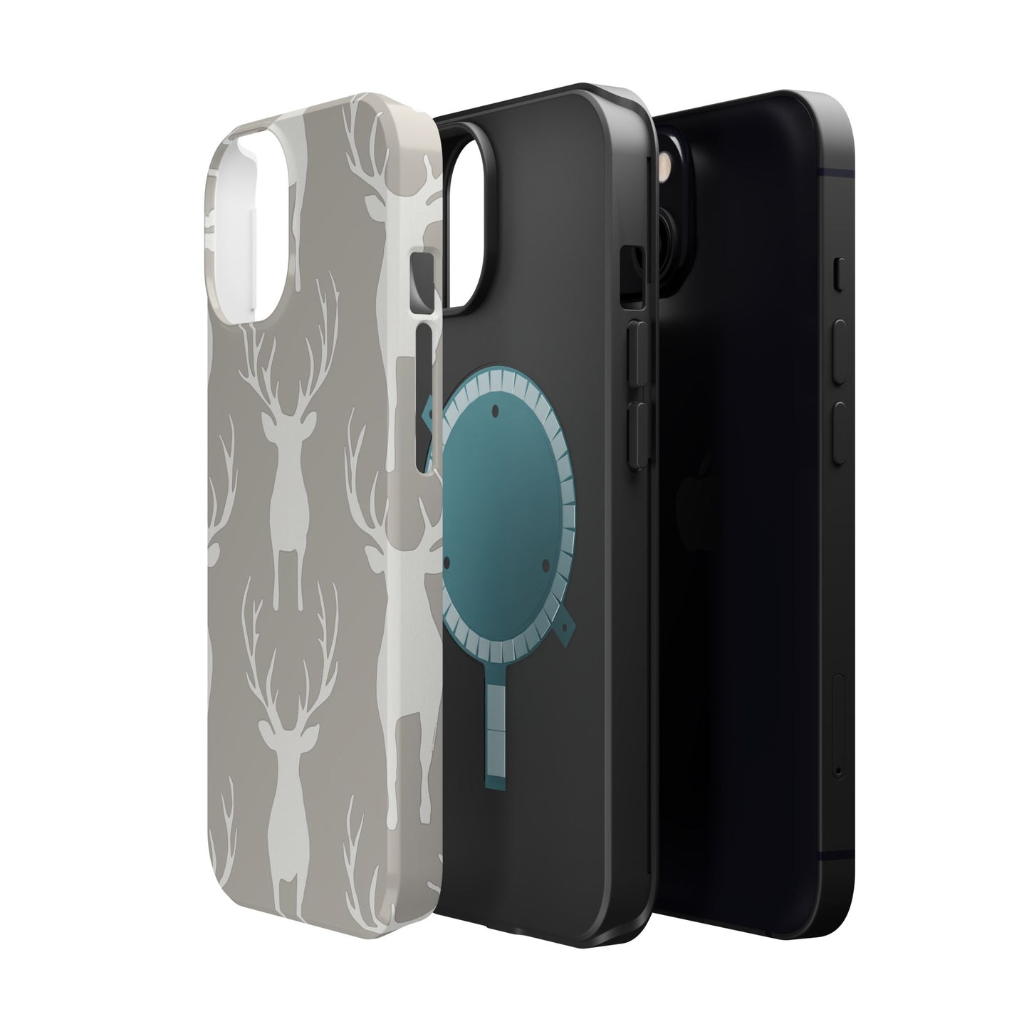 Minimalist Deer Silhouette MagSafe Pattern – iPhone Series Case