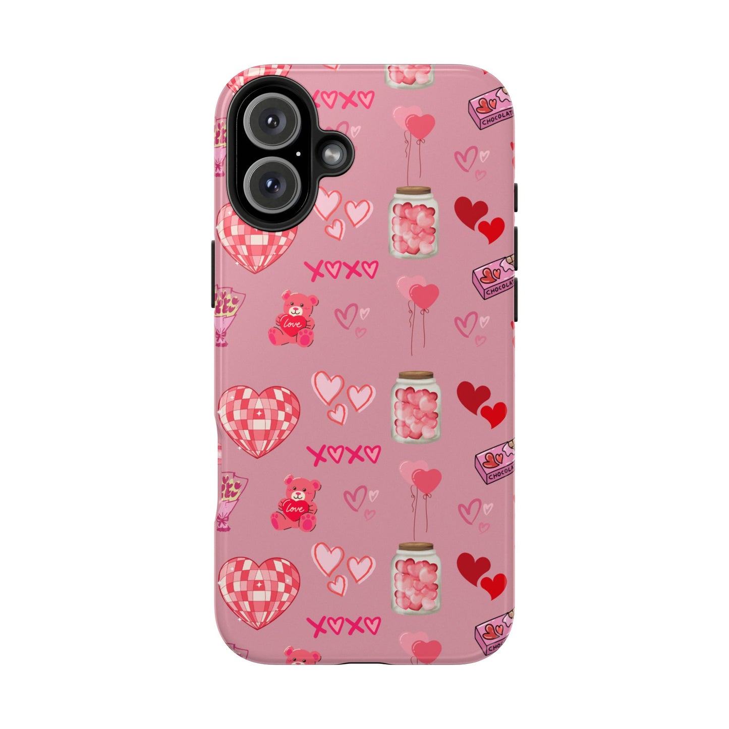 Pink Valentine Love Collage – iPhone Case