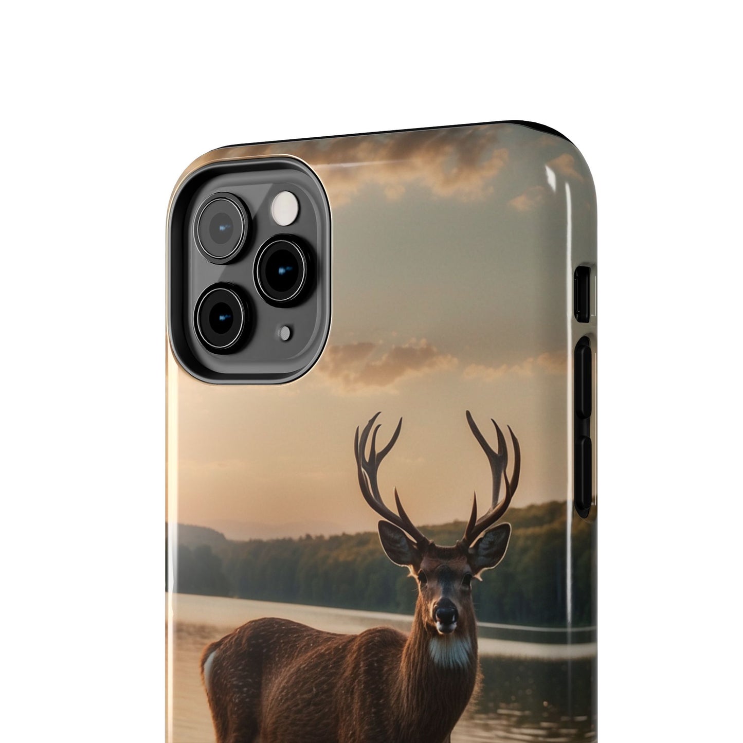 Majestic Stag at Sunset – iPhone Case