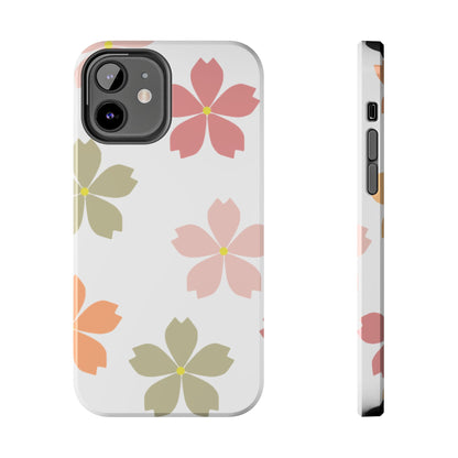 Pastel Sakura Blossom Tough iPhone Case – Durable Design with Soft Matte Finish