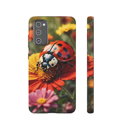 Ladybug on Orange Daisy - Samsung Galaxy Case