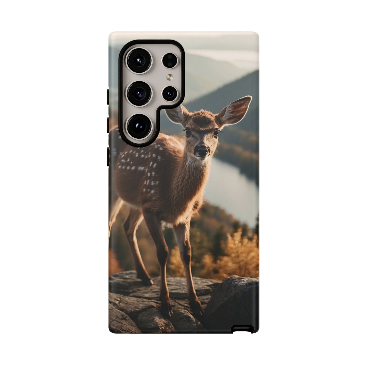 Whimsical Fawn in a Sunlit Forest iPhone Case