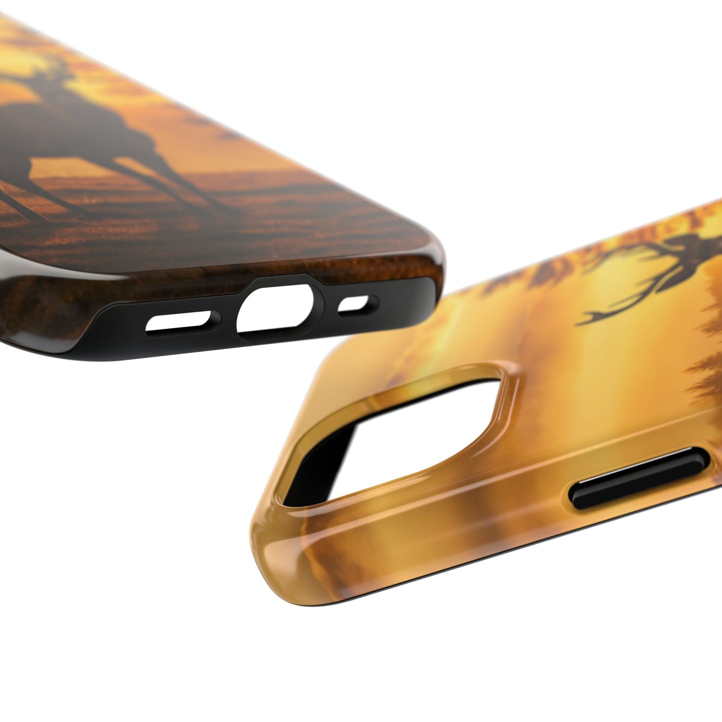 Sunset Majesty: Regal Stag – iPhone Case