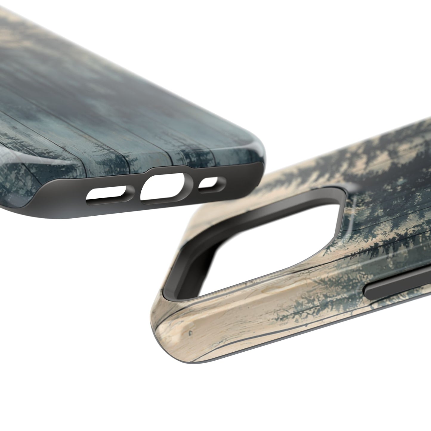 Misty Forest MagSafe iPhone Case - Rustic Nature-Inspired Protective Cover