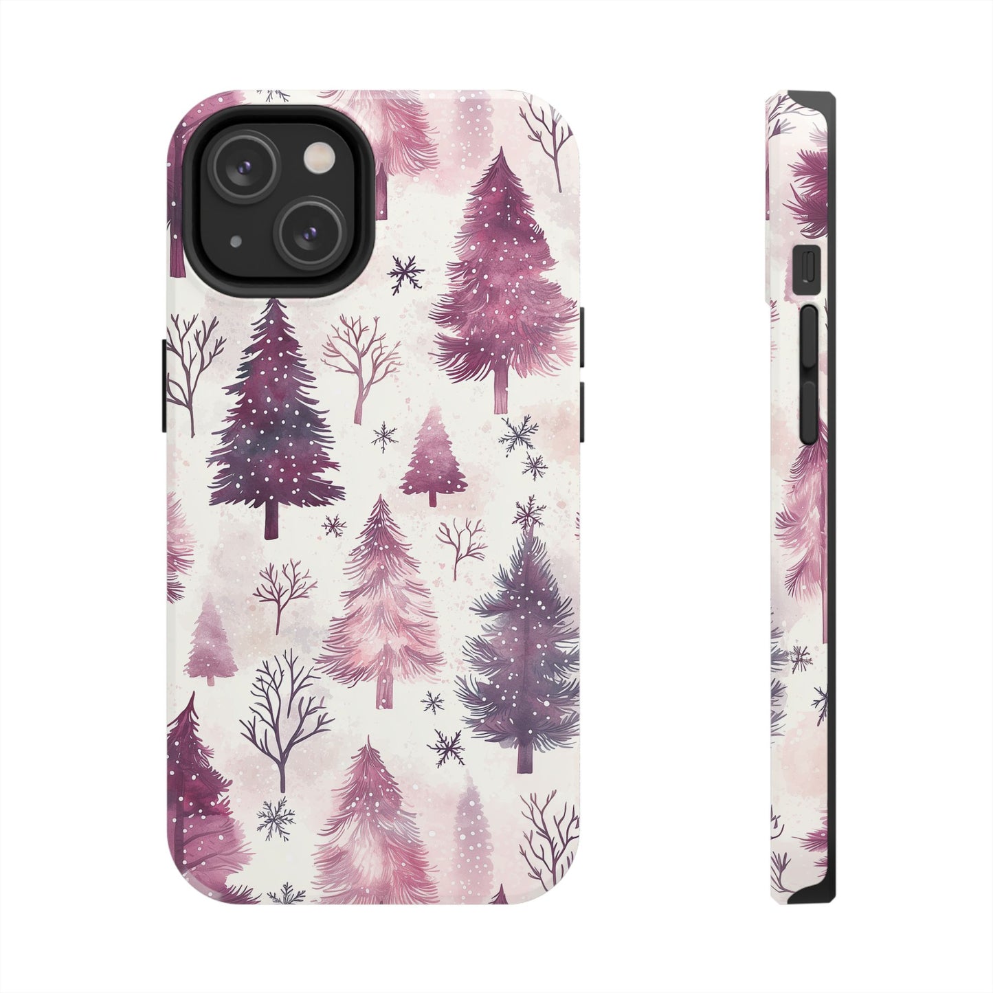 Winter Wonderland Purple Christmas Trees – iPhone Series Case