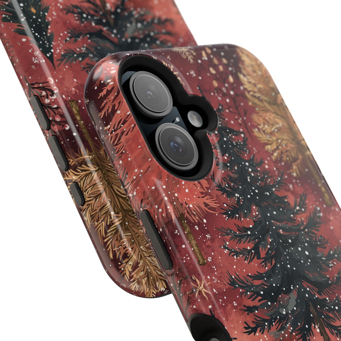 Rustic Red Winter Forest - MagSafe iPhone Series Case