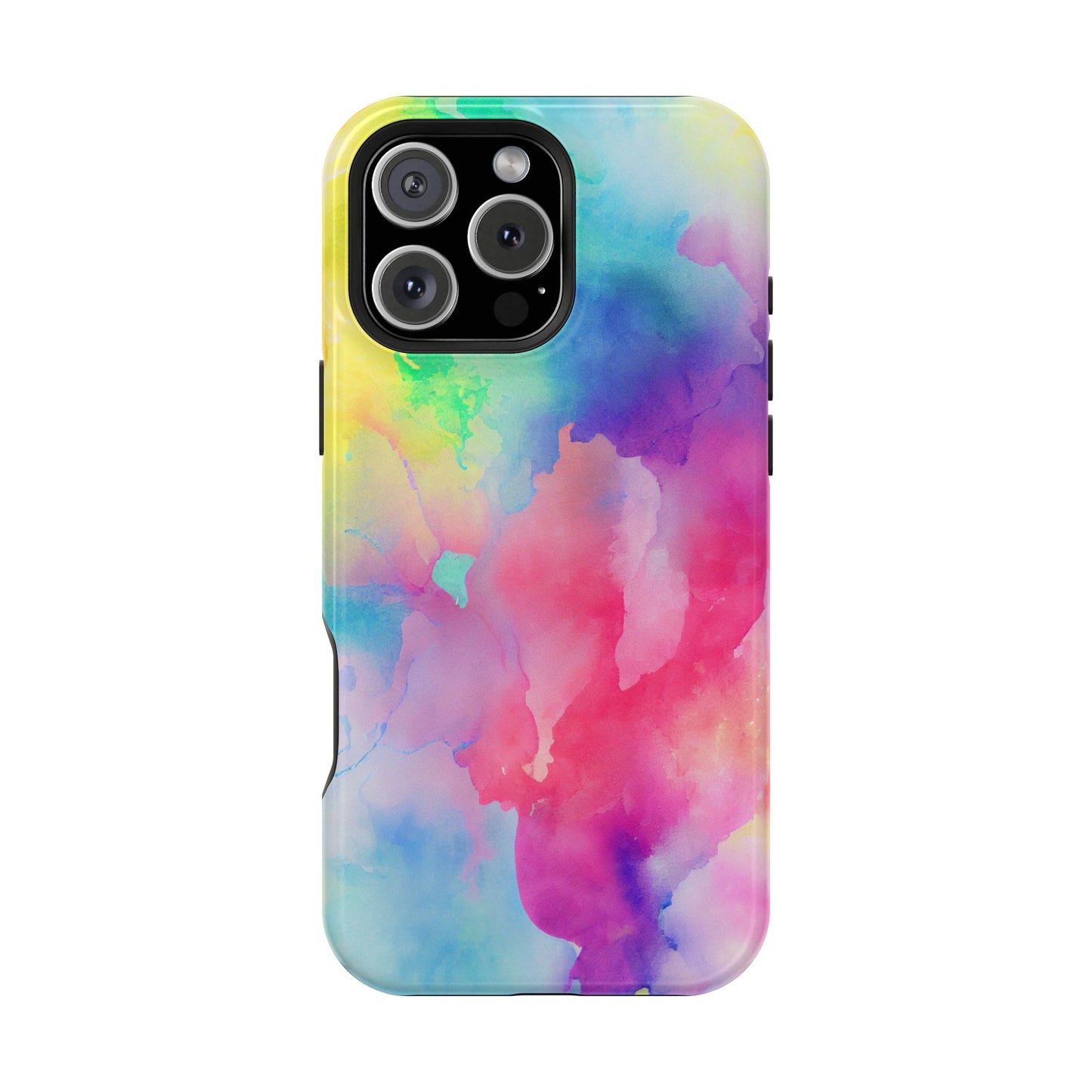 Pastel Watercolor Dream MagSafe iPhone Case – Slim Profile, Glossy Finish