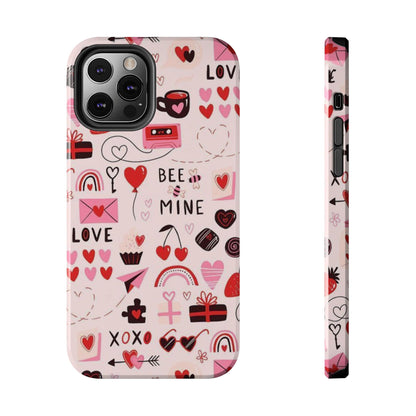 iPhone Case: Bee Mine Love Doodles