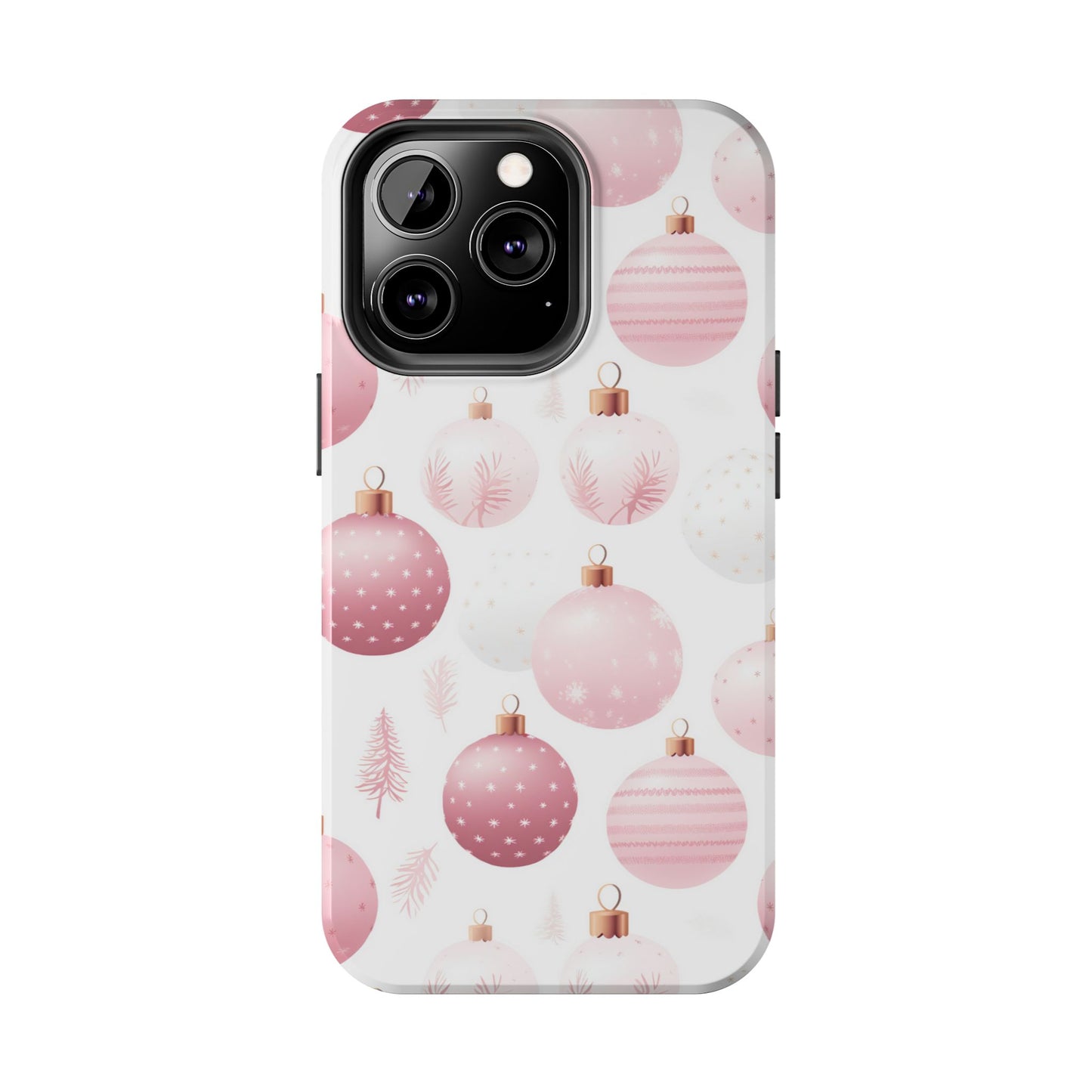 iPhone Case: Merry in Pink – Christmas Balls