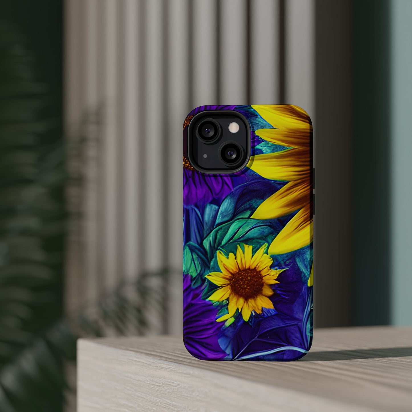 Purple & Gold Sunflower Dream - MagSafe iPhone Series Case