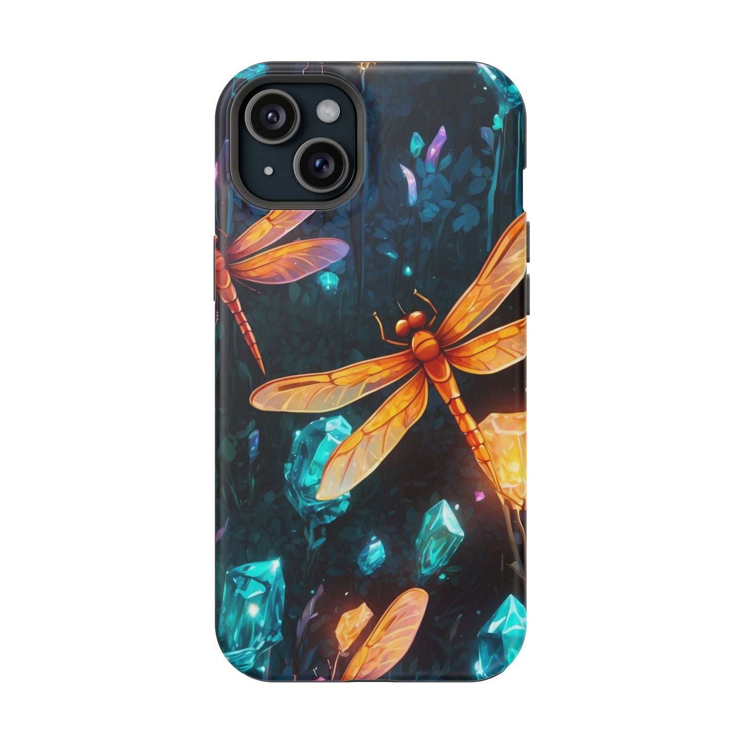 Mystical Dragonflies & Crystals – MagSafe iPhone Series Case