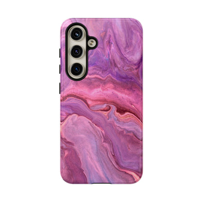 Lavender Dreamscape – Samsung Galaxy Case with Purple & Pink Marble Art