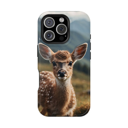 Gentle Fawn in Mountain Meadows MagSafe iPhone Case