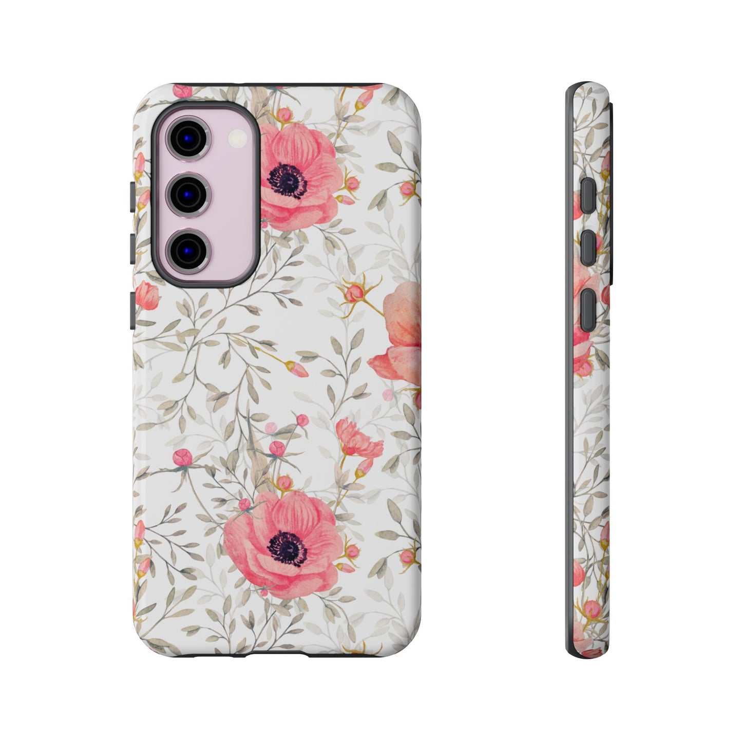 Pink Floral Watercolor Samsung Galaxy Case – Elegant Blossom Design