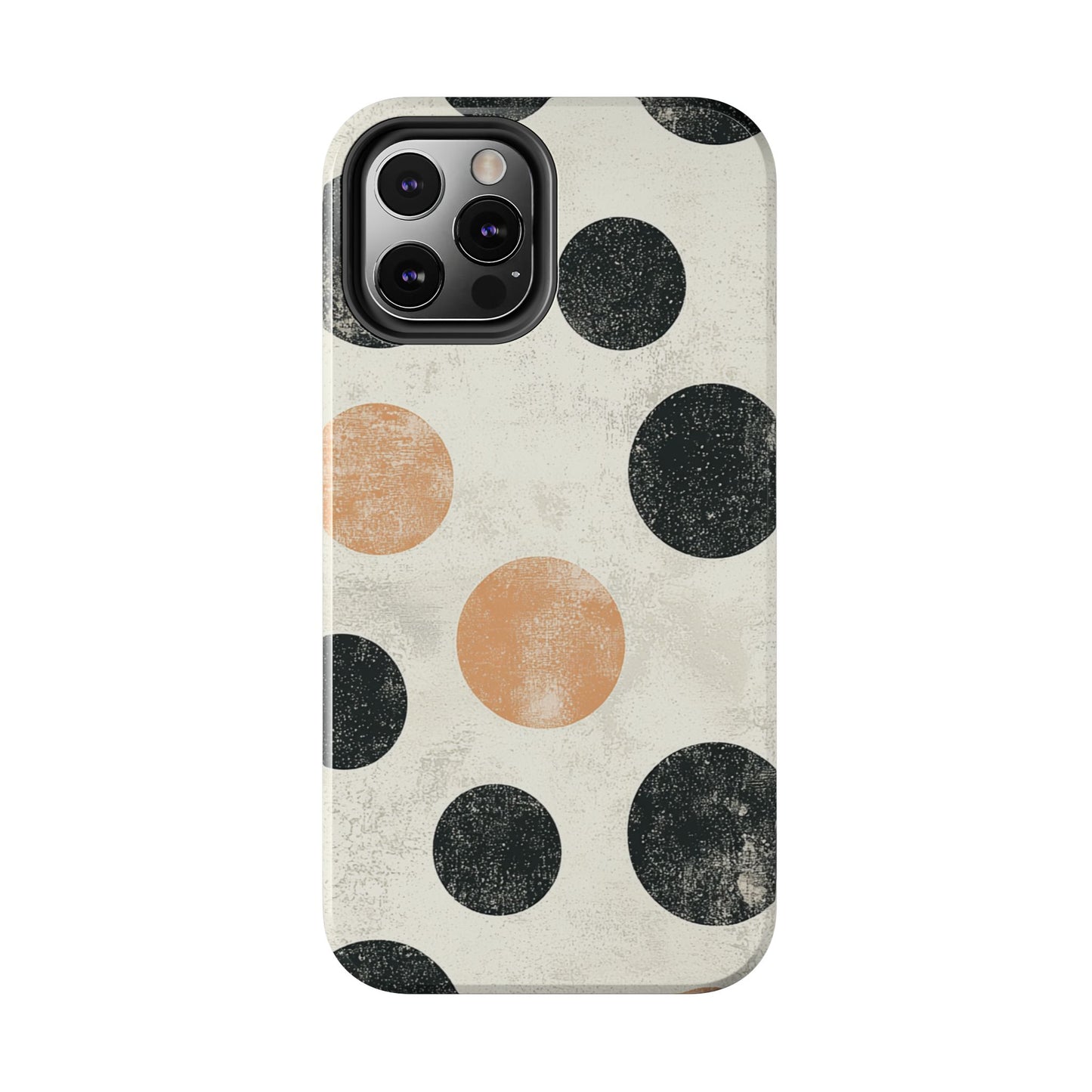 Vintage Polka Dot iPhone Case - Retro Abstract Protective Cover