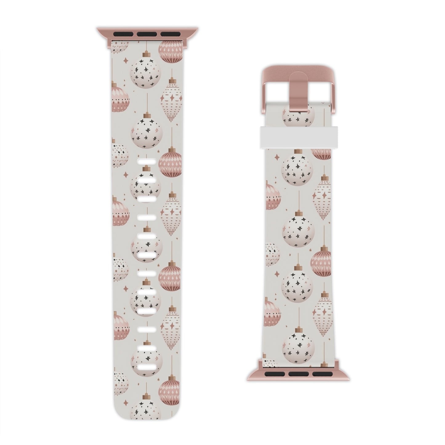  Blush Pink Holiday Ornaments Apple Watch Band