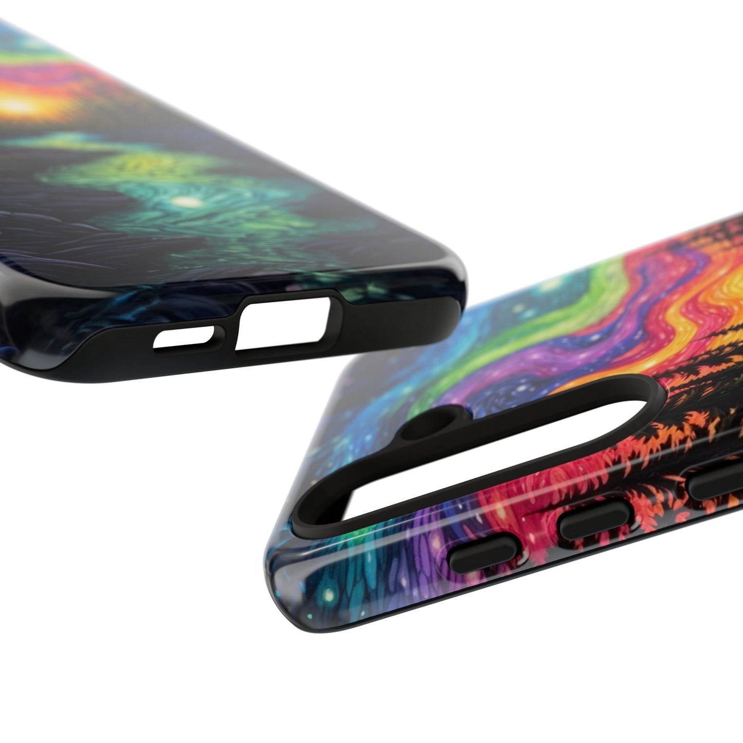 Celestial Nightscape Samsung Galaxy Case – Vibrant River and Starry Sky Design