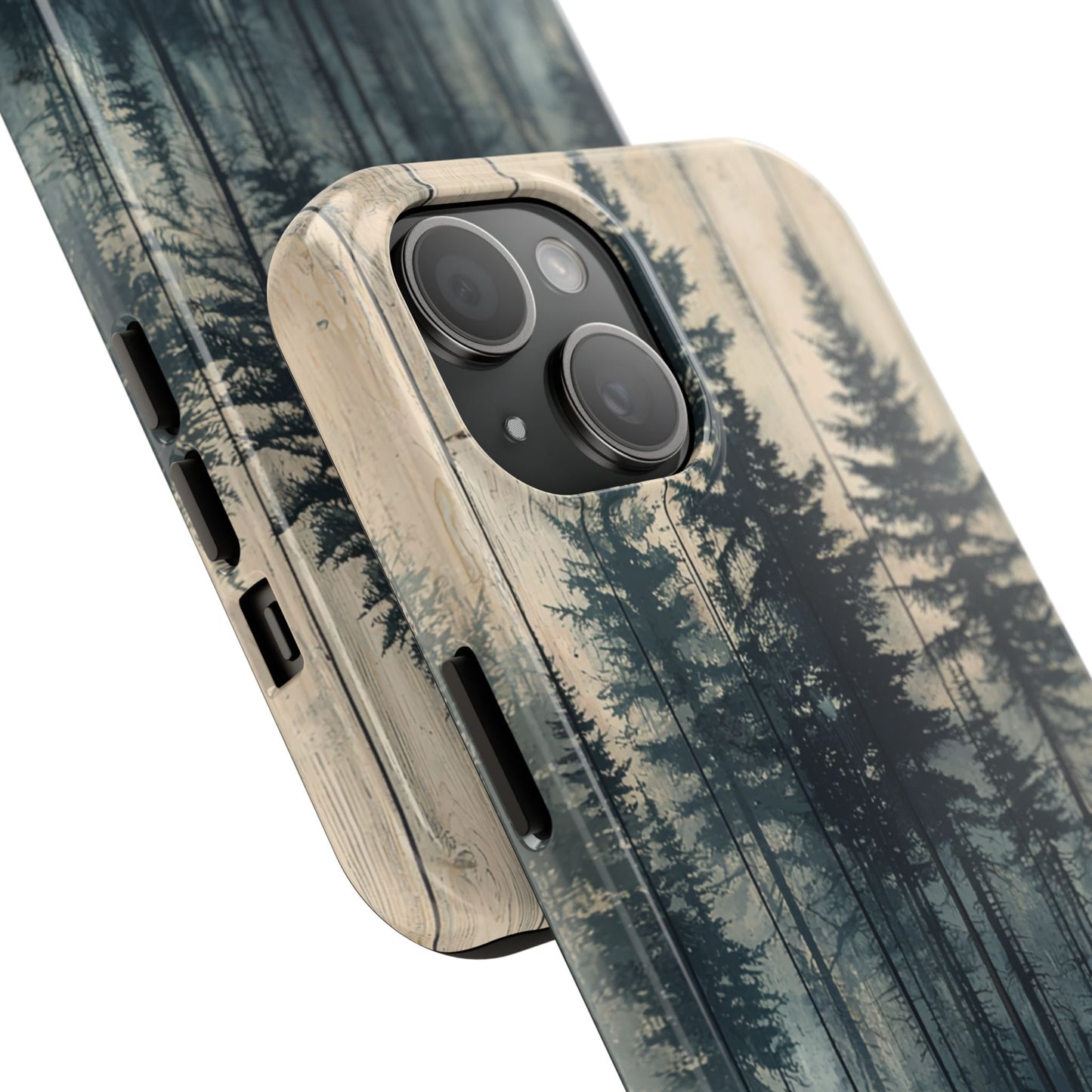 Misty Forest iPhone Case - Rustic Nature-Inspired Protective Cover