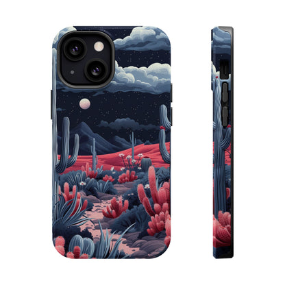 Moonlit Saguaro iPhone Case