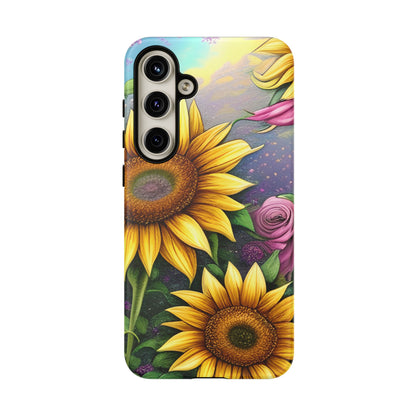 Whimsical Sunflower & Rose Garden - Samsung Galaxy Series Case