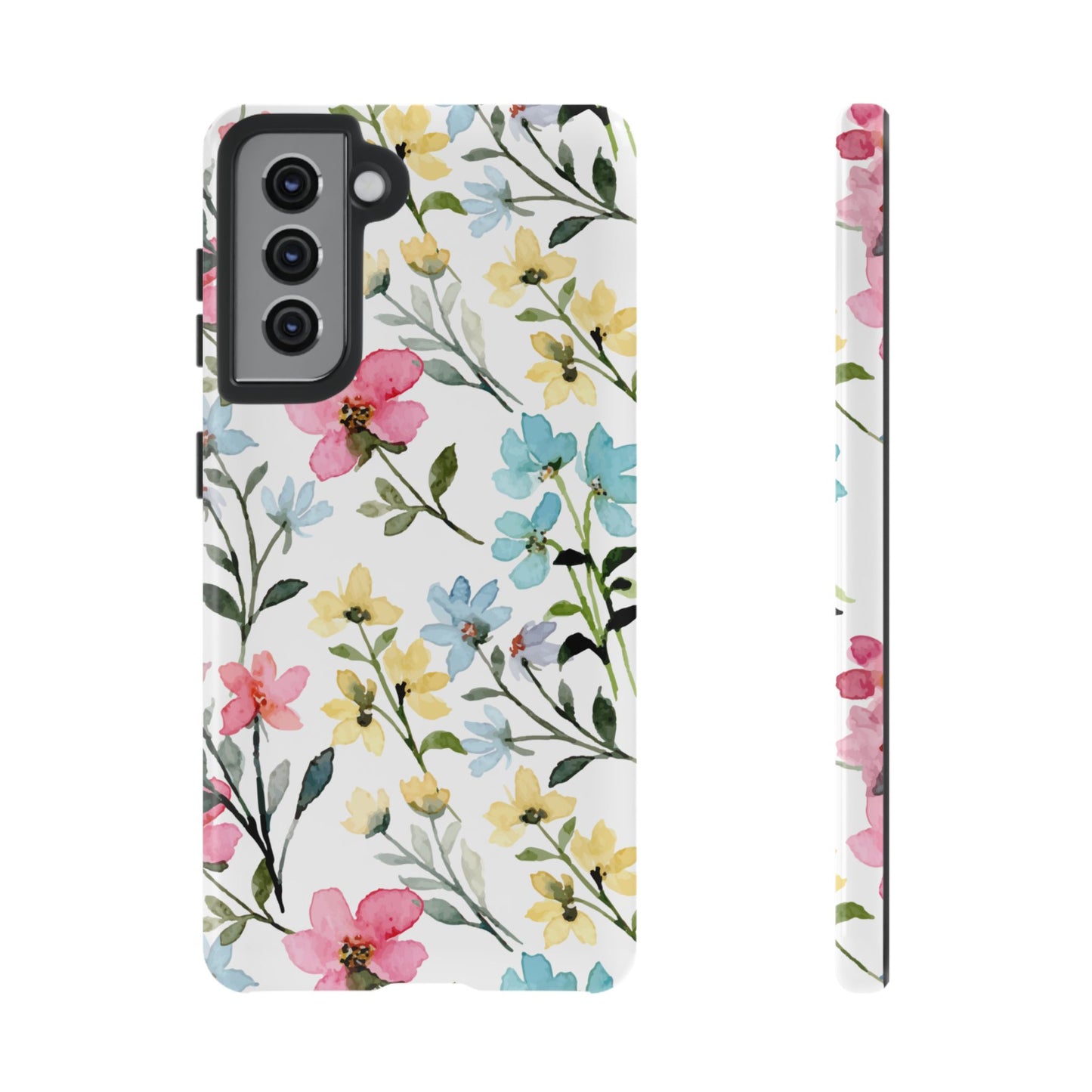 Watercolor Floral Bliss – Samsung Galaxy Case with Pastel Flower Design