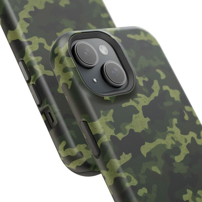 Dark Green Camouflage – MagSafe iPhone Case, Slim and Drop-Resistant