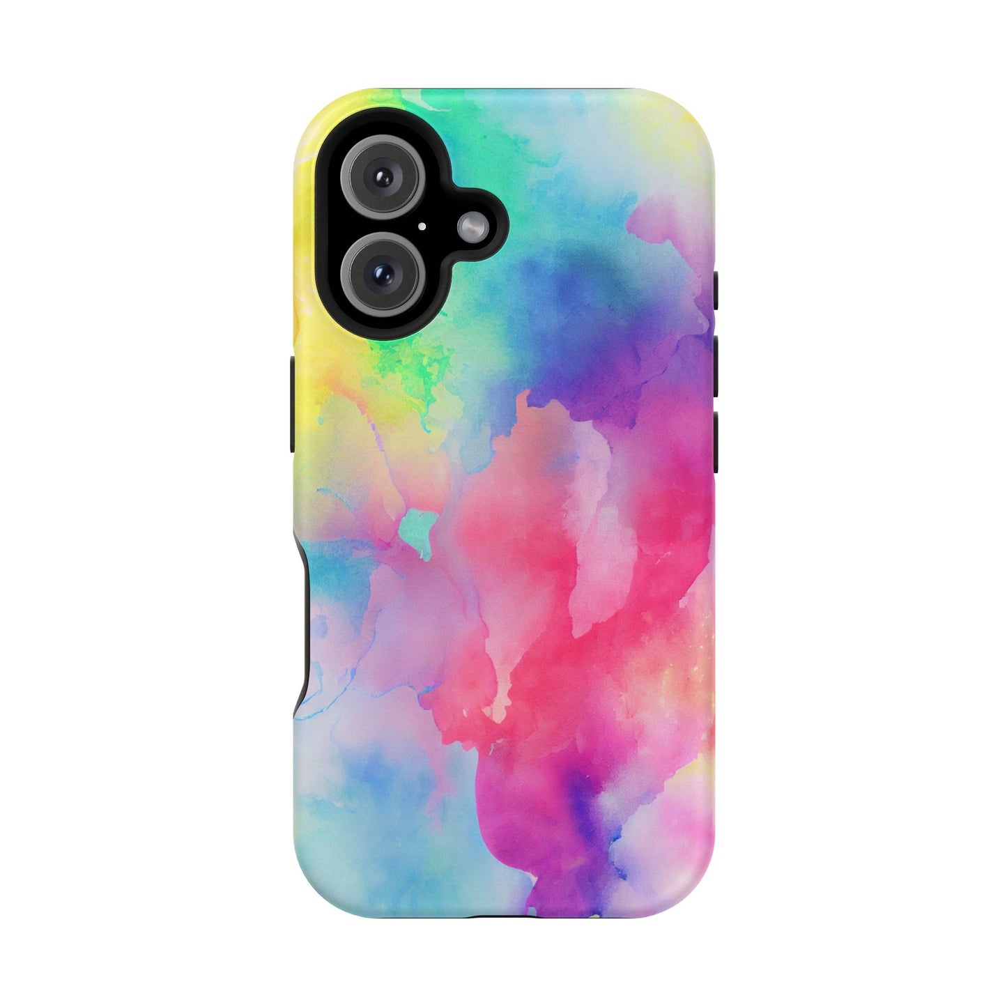 Pastel Watercolor Dream MagSafe iPhone Case – Slim Profile, Glossy Finish