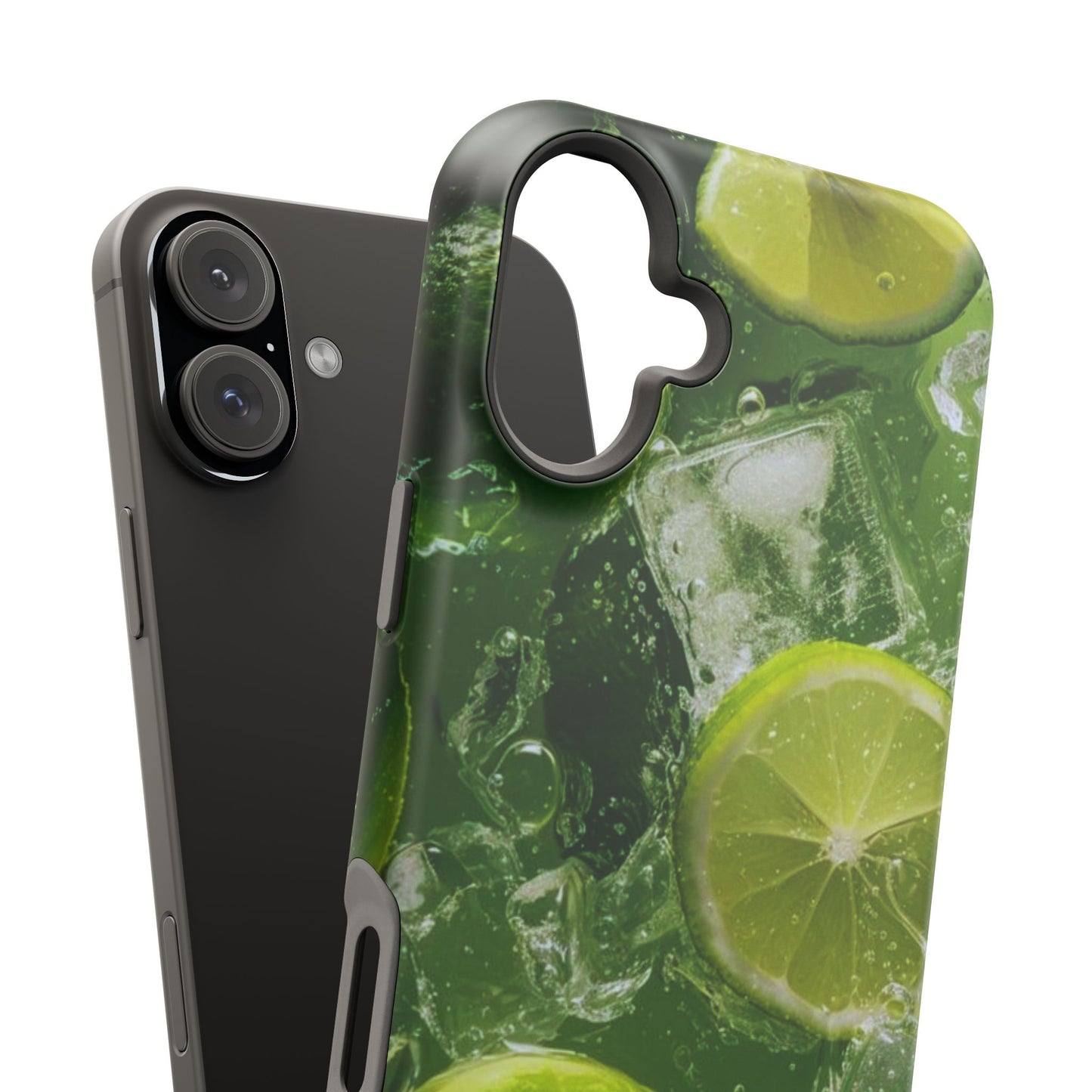 Refreshing Lime Splash MagSafe iPhone Case – Tough Protection, Vivid Dual-Layer Design