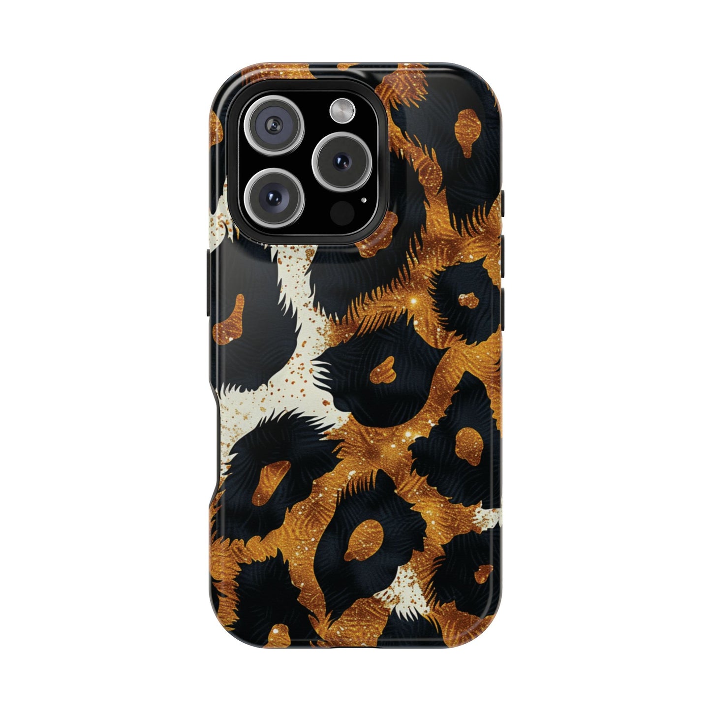 Safari Noir Gold Leopard iPhone Case