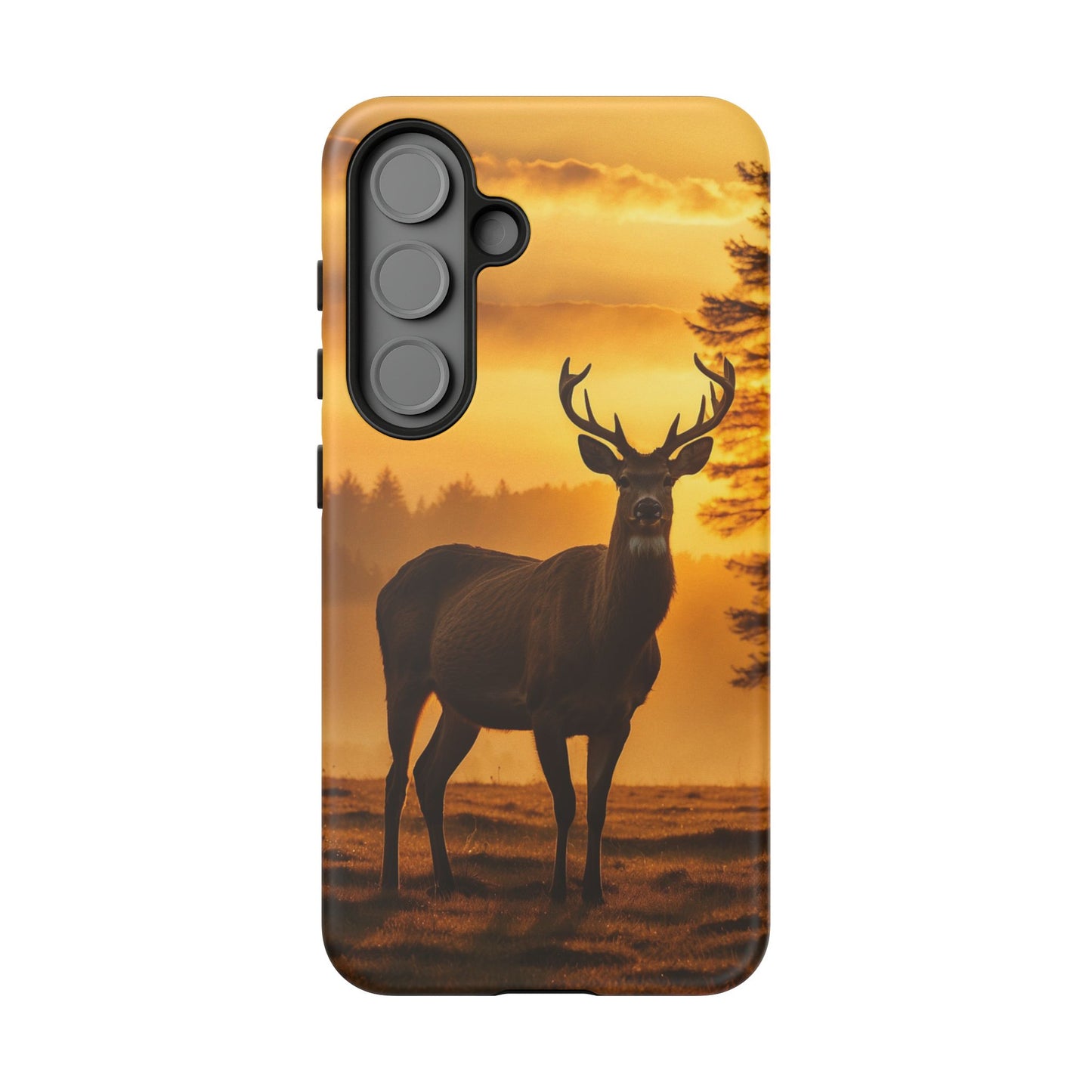 Sunset Majesty: Regal Stag – Samsung Galaxy Case