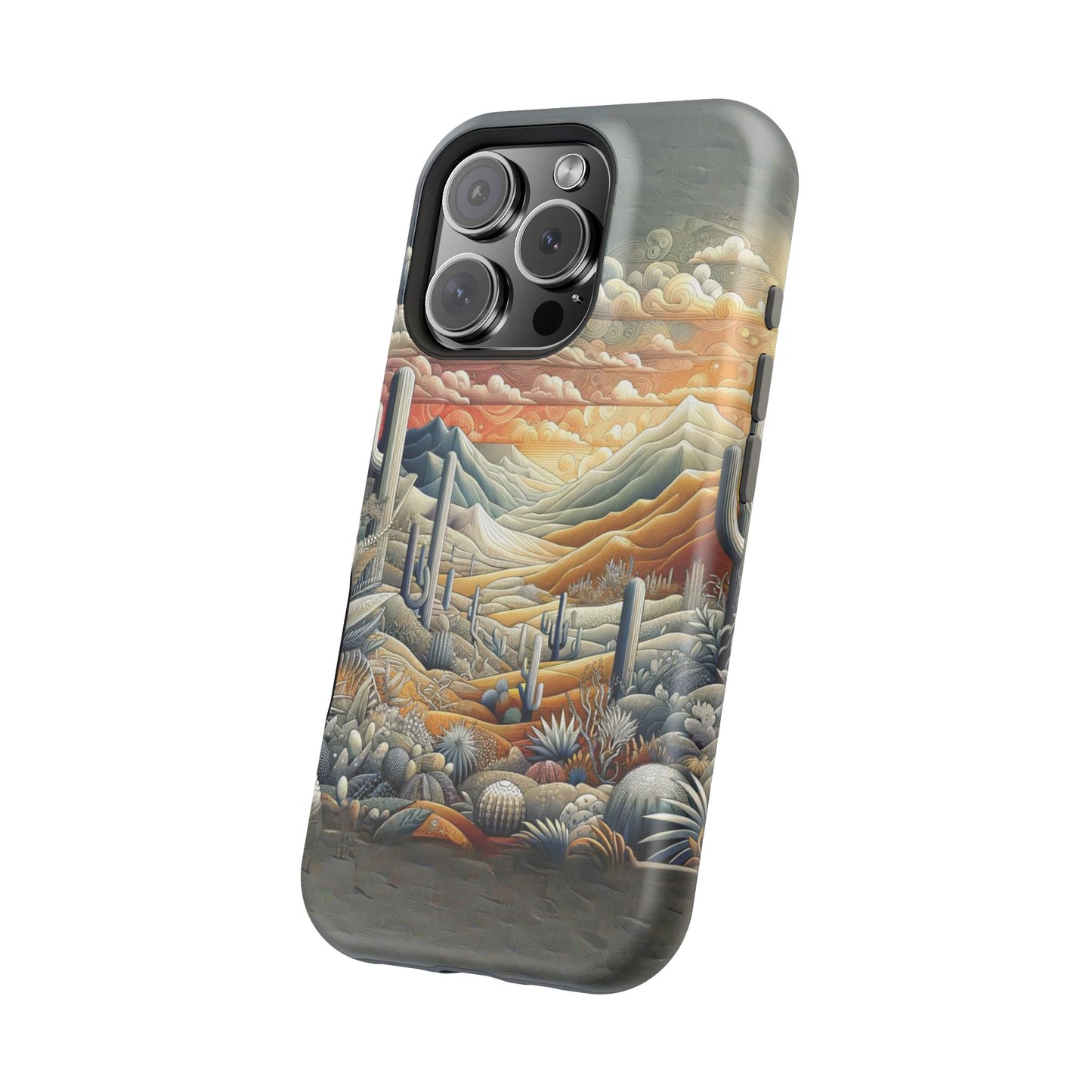 Rugged Elegance Cactus iPhone Case