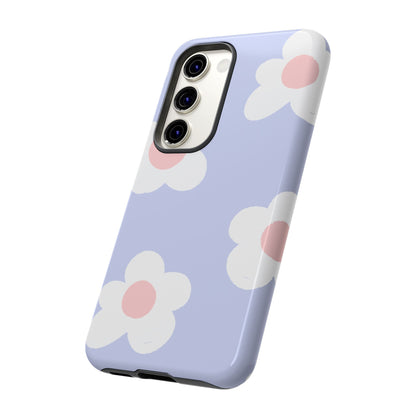 Retro Daisy Pastel Tough Samsung Galaxy Case – Durable Design with Soft Matte Finish