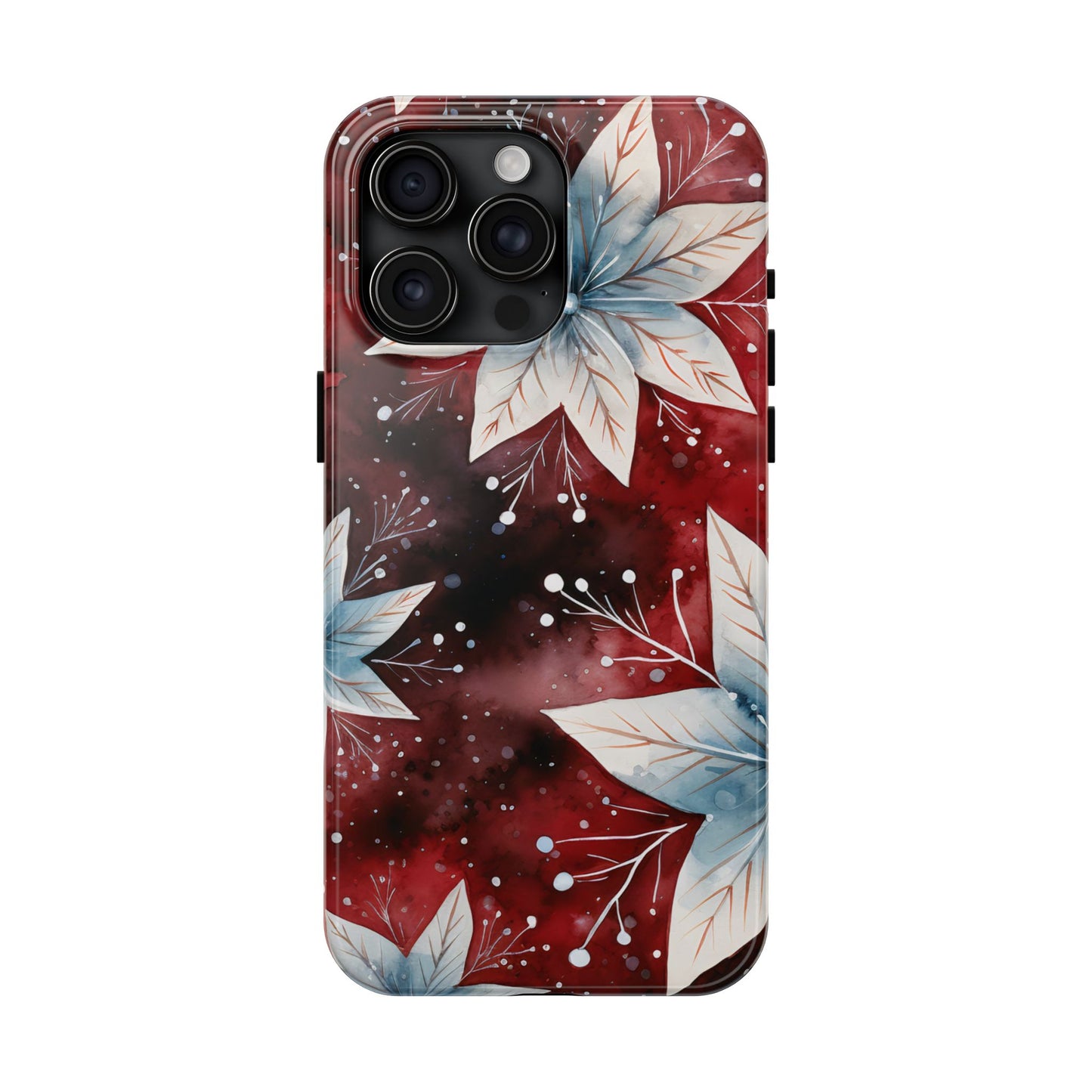 Winter Bloom Poinsettia – iPhone Case