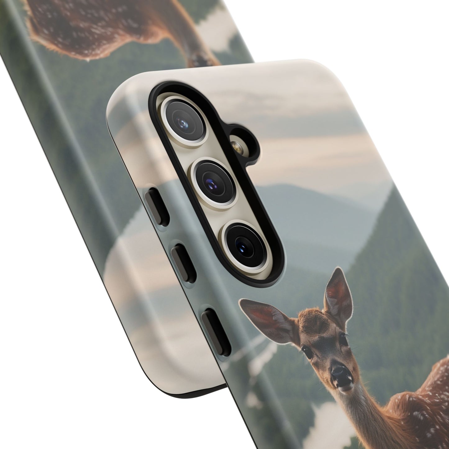 Majestic Fawn Overlooking Mountain Vista Samsung Galaxy Case