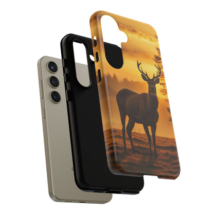 Sunset Majesty: Regal Stag – Samsung Galaxy Case