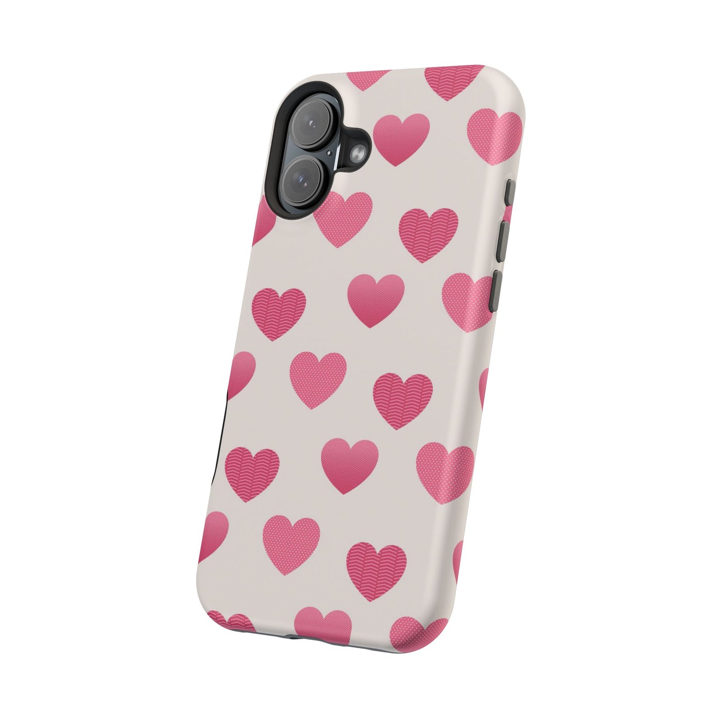 Textured Hearts MagSafe iPhone Case