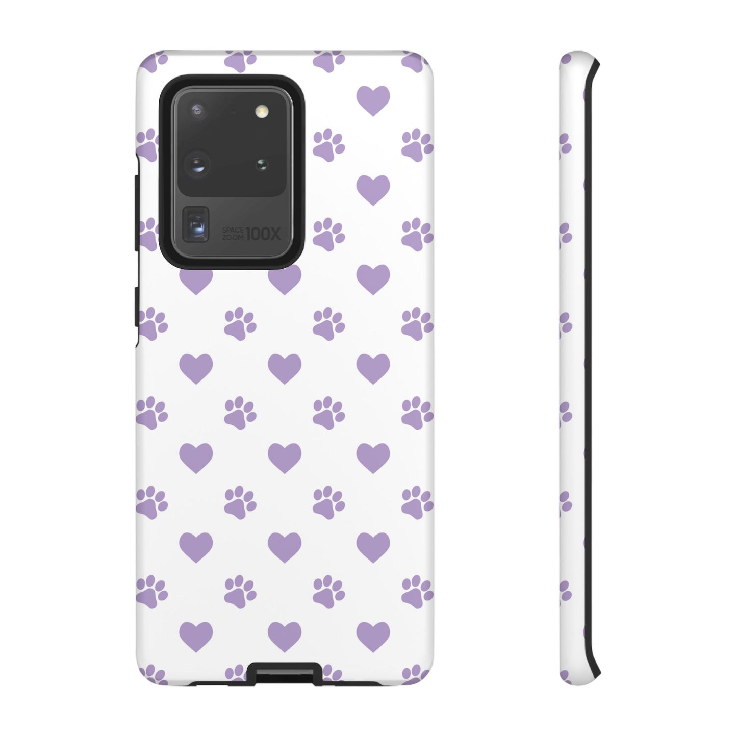 Paw Prints & Hearts – Samsung Galaxy Case, Cute and Durable Design