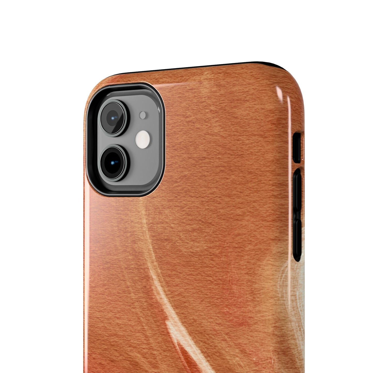 Earthy Terracotta Swirl MagSafe iPhone Case – Elegant Design with Magnetic Precision