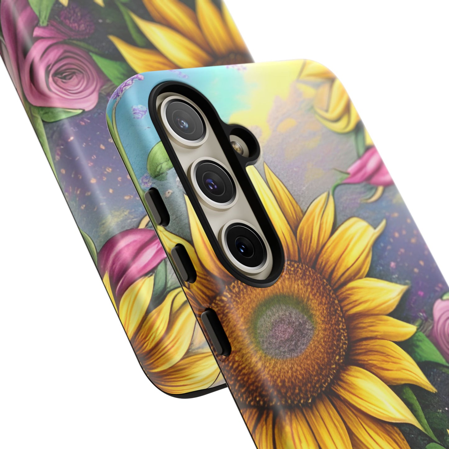 Whimsical Sunflower & Rose Garden - Samsung Galaxy Series Case