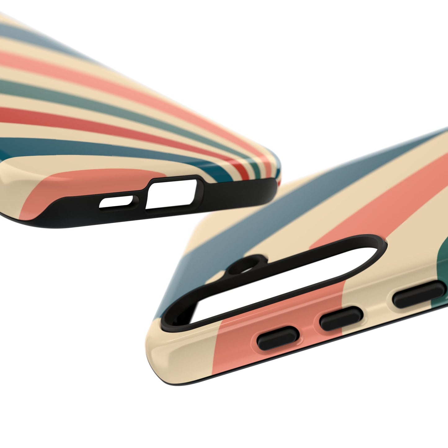 Retro Sunburst Swirl Samsung Galaxy Case – Dual-Layer Protection with Bold 70s Vibes