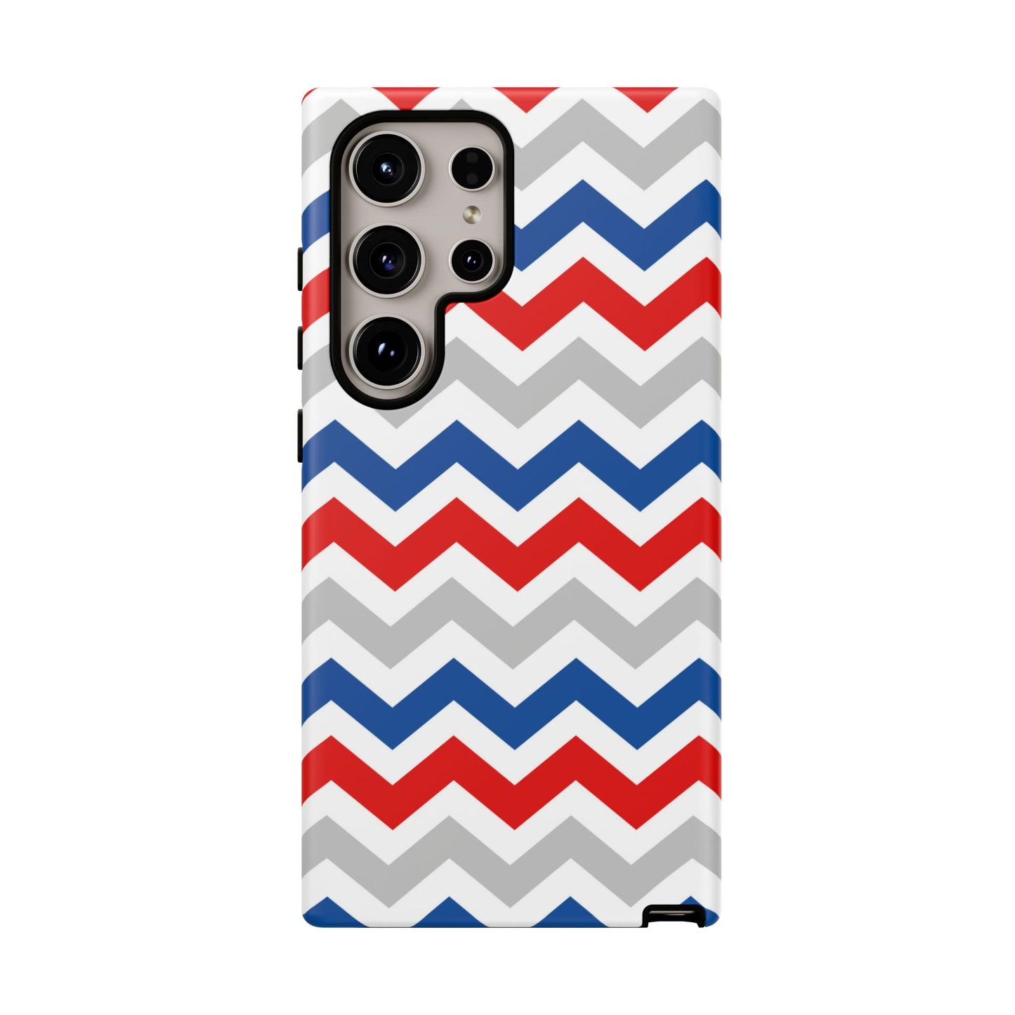 Patriotic Red, White & Blue Chevron – Bold Geometric Samsung Galaxy Case