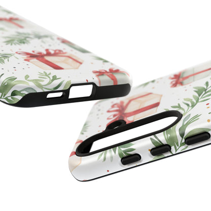 Watercolor Holiday Gifts & Greenery - Samsung Galaxy Series Case