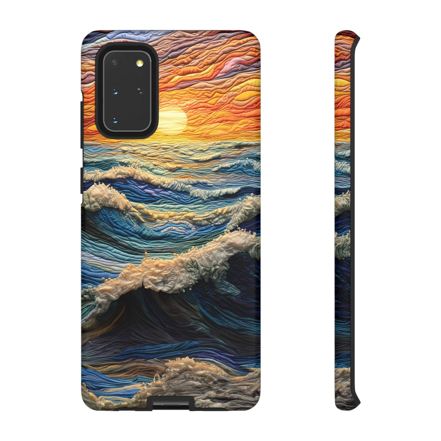 Textured Ocean Sunset Waves – Samsung Galaxy Series Case