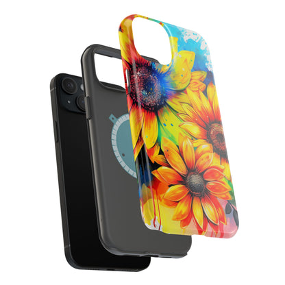 Vibrant Sunflower Splash - MagSafe iPhone Series Case