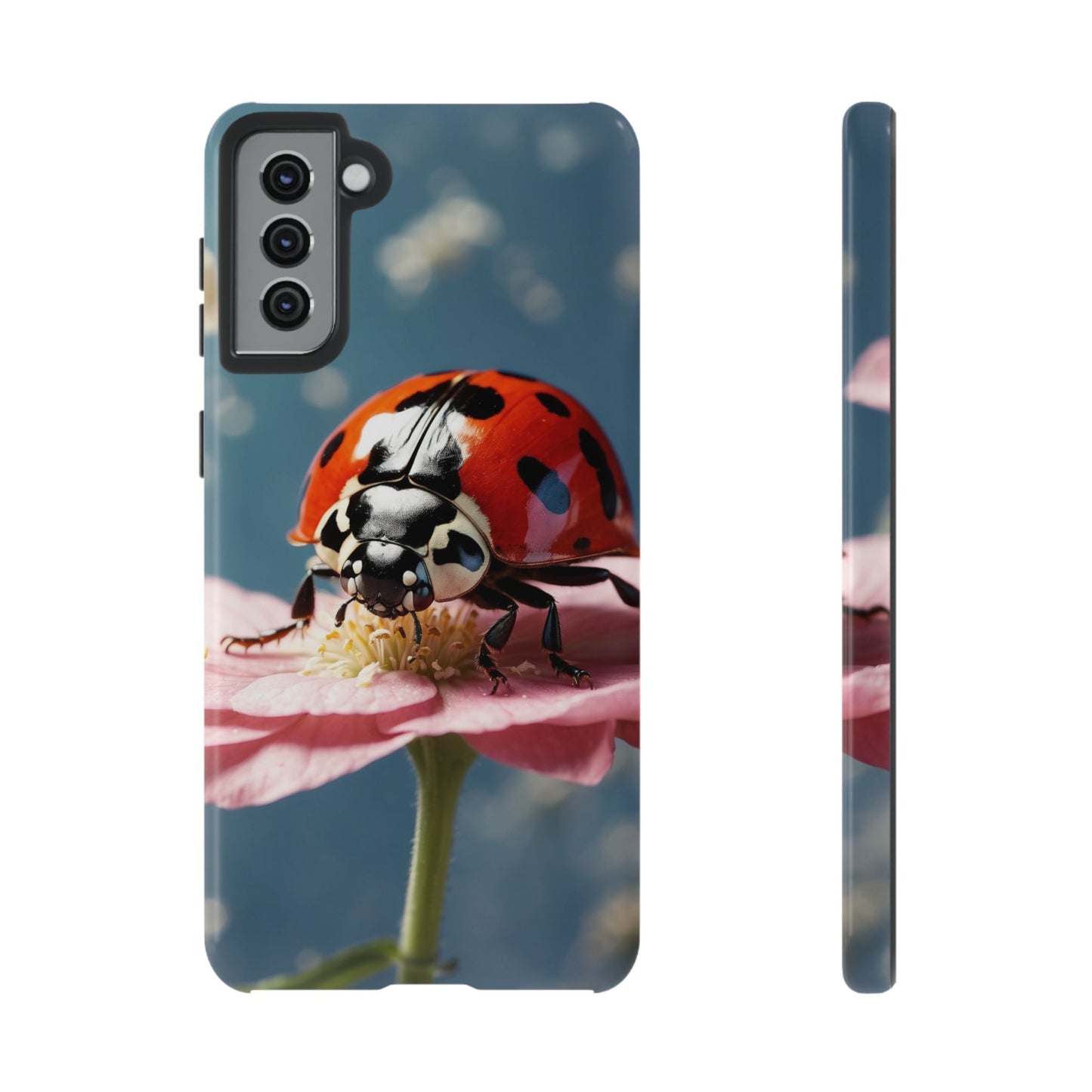 Samsung Galaxy Case: Floral Ladybug Delight